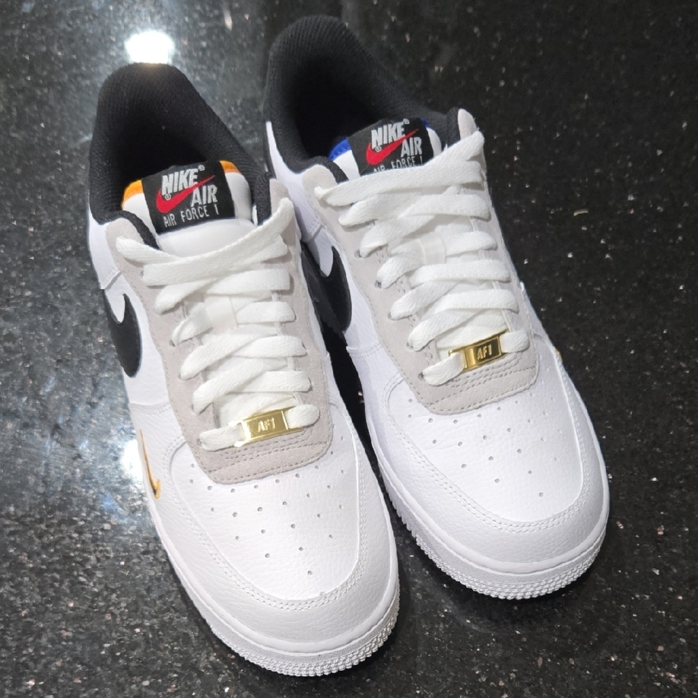 Nike Air Force 1 White Black Sneakers